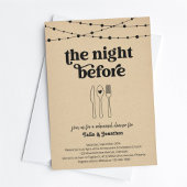 Die Nacht vor der Hochzeit Probe Dinner Einladung