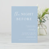 Die Nacht vor der Hochzeit Probe Dinner Invitati Einladung (Stehend Vorderseite)