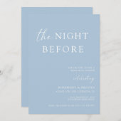 Die Nacht vor der Hochzeit Probe Dinner Invitati Einladung (Vorne/Hinten)