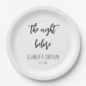 Die Nacht vor der Hochzeit Probe Dinner Pappteller (Vorderseite)