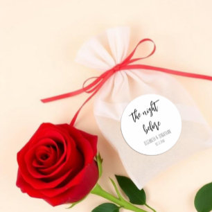 Die Nacht vor der Hochzeit Probe Dinner Runder Aufkleber