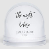 Die Nacht vor der Hochzeit Probe Dinner Schneekugeln (Vorderseite)