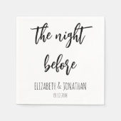 Die Nacht vor der Hochzeit Probe Dinner Serviette (Vorderseite)