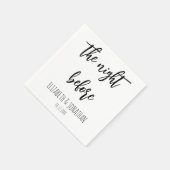 Die Nacht vor der Hochzeit Probe Dinner Serviette (Ecke)