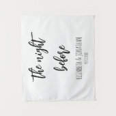 Die Nacht vor der Hochzeit Probe Dinner Wandteppich (Vorderseite)