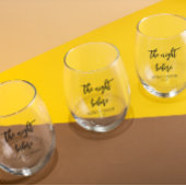 Die Nacht vor der Hochzeit Probe Dinner Weinglas Ohne Stiel