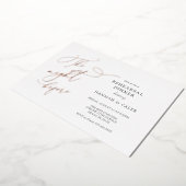 Die Nacht vor der Hochzeit Probe real Folieneinladung (Gedreht)