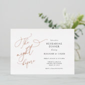 Die Nacht vor der Hochzeit Probe real Folieneinladung (Stehend vorne)