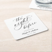 Die Nacht vor der Hochzeit Probe Rechteckiger Pappuntersetzer (angewinkelt)