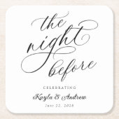 Die Nacht vor der Hochzeit Probe Rechteckiger Pappuntersetzer (Vorderseite)
