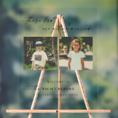 Die Nacht vor der Hochzeit von Fotos der Kindheit Acrylschild (Neutral)