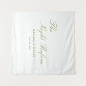 Die Nacht vor der Hochzeit Wandteppich (Vorderseite (Horizontal))