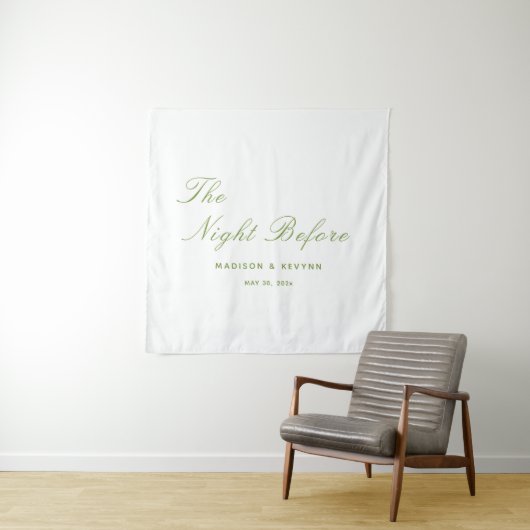 Die Nacht vor der Hochzeit Wandteppich (Beispiel)
