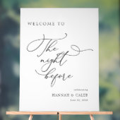 Die Nacht vor der Hochzeit - Willkommen in der Pro Acrylschild (Neutral)