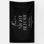 Die Nacht vor der kleinen Hochzeit Probe Dinner Banner (Vertikal)