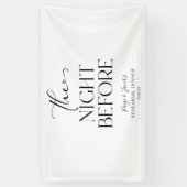 Die Nacht vor der kleinen Hochzeit Probe Dinner Banner (Vertikal)