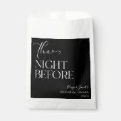 Die Nacht vor der kleinen Hochzeit Probe Dinner Geschenktütchen (Vorderseite)