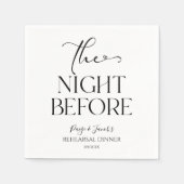 Die Nacht vor der kleinen Hochzeit Probe Dinner Serviette (Vorderseite)