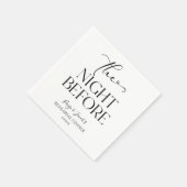 Die Nacht vor der kleinen Hochzeit Probe Dinner Serviette (Ecke)