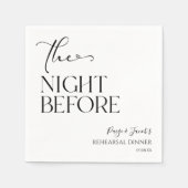 Die Nacht vor der kleinen Hochzeit Probe Dinner Serviette (Vorderseite)