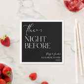 Die Nacht vor der kleinen Hochzeit Probe Dinner Serviette (Beispiel)