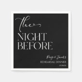 Die Nacht vor der kleinen Hochzeit Probe Dinner Serviette (Vorderseite)