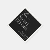 Die Nacht vor der kleinen Hochzeit Probe Dinner Serviette (Ecke)