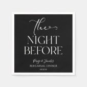 Die Nacht vor der kleinen Hochzeit Probe Dinner Serviette (Vorderseite)