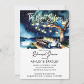 Die Nacht vor der Leuchtenreihe Aquarell Einladung (Vorderseite)