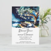 Die Nacht vor der Leuchtenreihe Aquarell Einladung (Stehend Vorderseite)