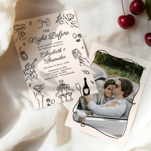 Die Nacht vor der lustigen und eigenwilligen Probe Einladung