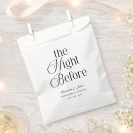 Die Nacht Vor Der Moderne Elegante Probe Dinnerpar Geschenktütchen
