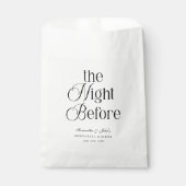Die Nacht Vor Der Moderne Elegante Probe Dinnerpar Geschenktütchen (Vorderseite)