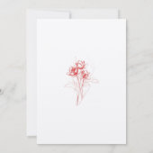 Die Nacht vor der modernen Roten Hochzeit-Probe Einladung (Rückseite)