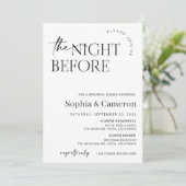 Die Nacht vor der Probe Abendessen Einladung, Mode Einladung (Stehend Vorderseite)