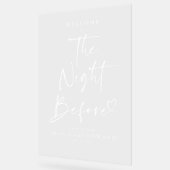 Die Nacht vor der Probe Abendessen Transparente Un Acrylschild (Winkel)