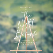 Die Nacht vor der Probe Abendessen Transparente Un Acrylschild (Neutral)