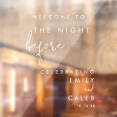 Die Nacht vor der Probe Abends Spiegelzeichen Fensteraufkleber (Blatt 2)