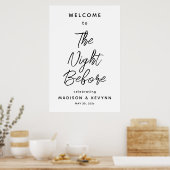 Die Nacht vor der Probe-Dinner-Willkommens Poster (Küche)