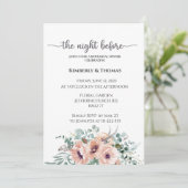 Die Nacht vor der Probe Einladung (Stehend Vorderseite)