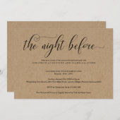 Die Nacht vor der Probe Einladung (Vorne/Hinten)