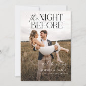 Die Nacht vor der Probe Einladung (Vorderseite)