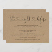 Die Nacht vor der Probe Einladung (Vorne/Hinten)