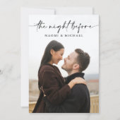 Die Nacht vor der Probe Einladung (Vorderseite)