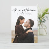 Die Nacht vor der Probe Einladung (Stehend Vorderseite)