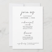 Die Nacht vor der Probe Einladung (Rückseite)