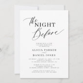 Die Nacht vor der Probe Einladung (Vorderseite)