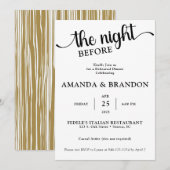 Die Nacht vor der Probe Einladung (Vorne/Hinten)