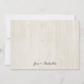 Die Nacht vor der Probe Einladung (Rückseite)