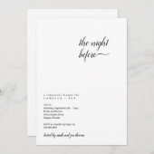 Die Nacht vor der Probe Einladung (Vorne/Hinten)